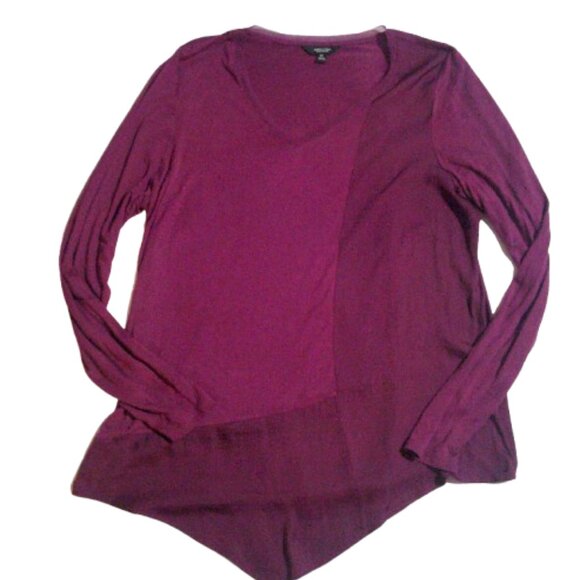 Bundle 3 for $24 Vera Wang XL Asymmetrical Knit/Woven Blouse tunic Top - Picture 8 of 8